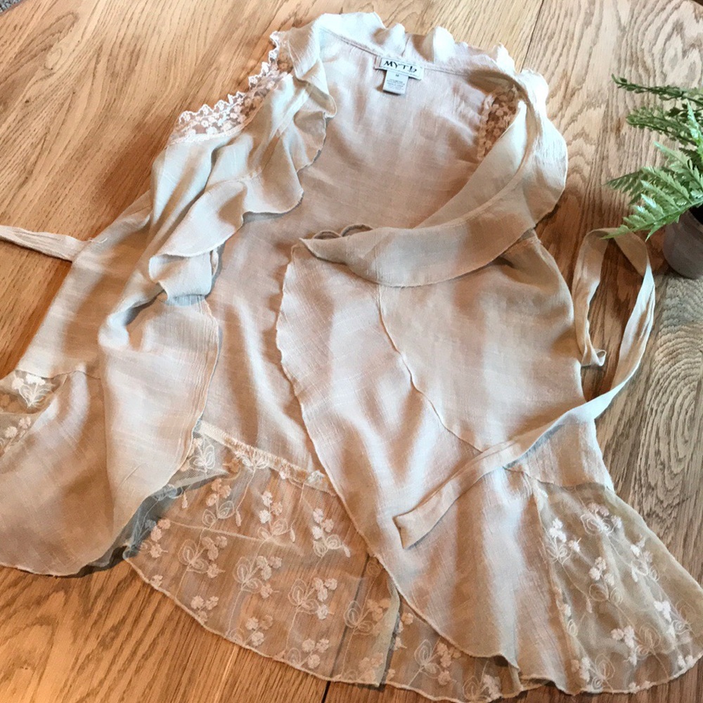 Pretty gauzy cover up.